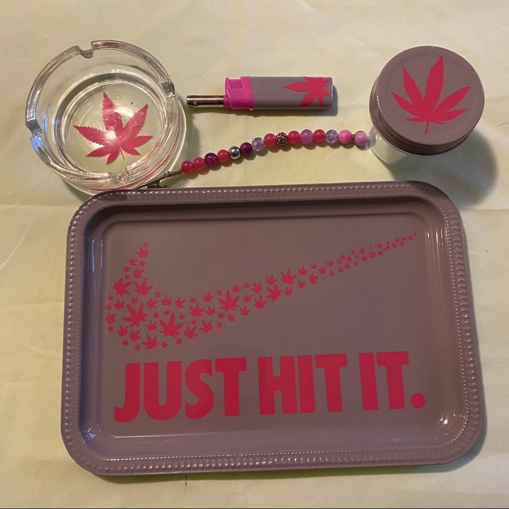 Rolling tray set